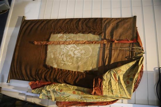 A thangka depicting Padmasambhava in the form of Nyima Ozer, Tibet, 19th century Total dimensions 133cm x 86cm